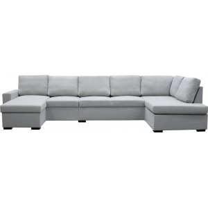 U-soffa med förvaring 367 cm grå från .