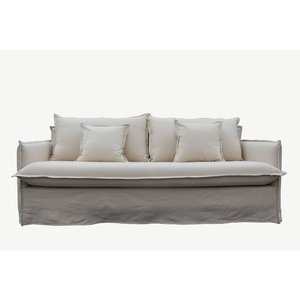 Delfi 2-sits soffa - Linne från Skånska Möbelhuset.